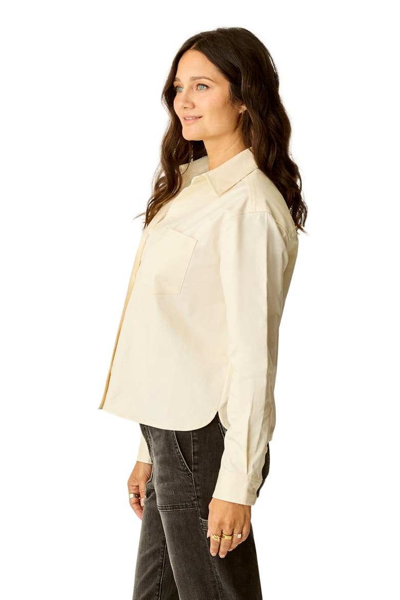 Claire Twill Shirt, Alternate, color, Birch
