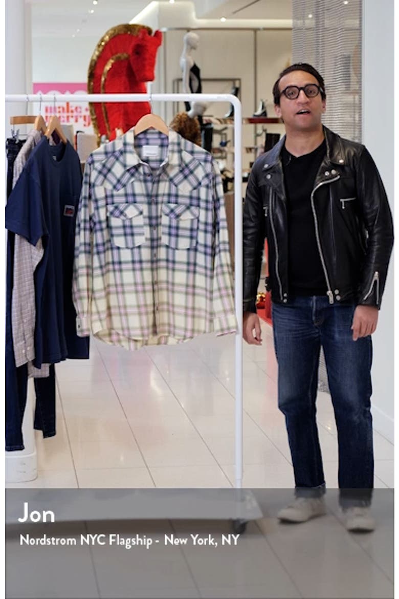 Manem Ombré Plaid Cotton Button-Up Shirt video