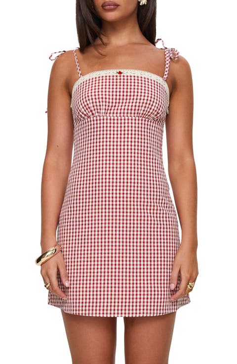 Burkes Gingham Minidress