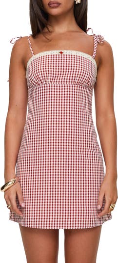 Burkes Gingham Minidress