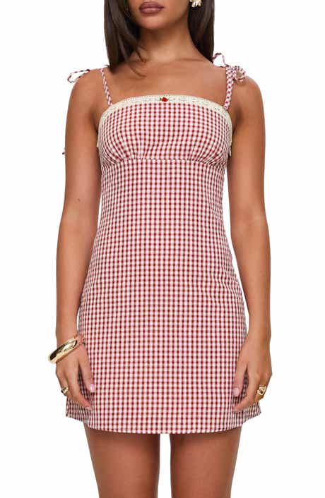Princess Polly Burkes Gingham Minidress