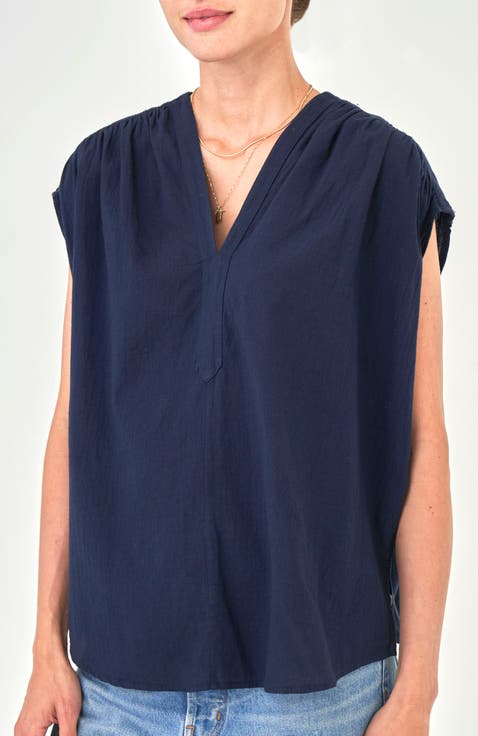 Sleeveless Rouched Top