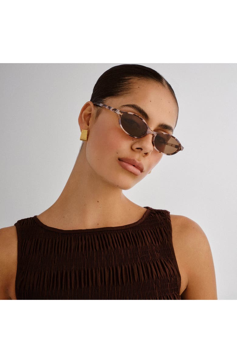 AIRE Earthshine 54mm Oval Sunglasses, Alternate, color, Cookie Tort / Brown Mono