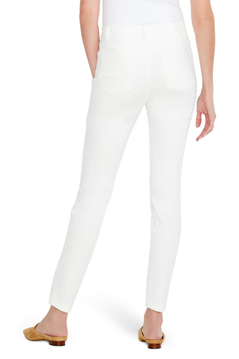 High Waist Slim Leg Ankle Jeans, Alternate, color, PAPER WHITE