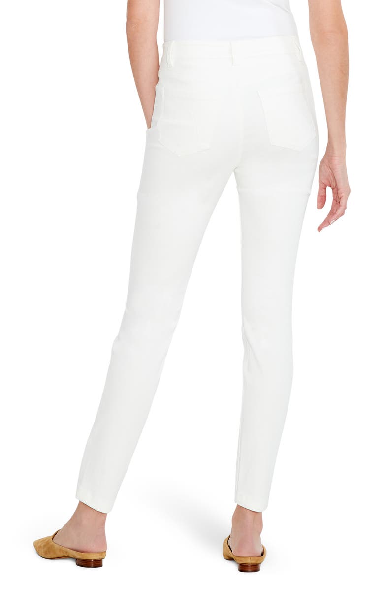 NIC+ZOE High Waist Slim Leg Ankle Jeans, Alternate, color, Paper White