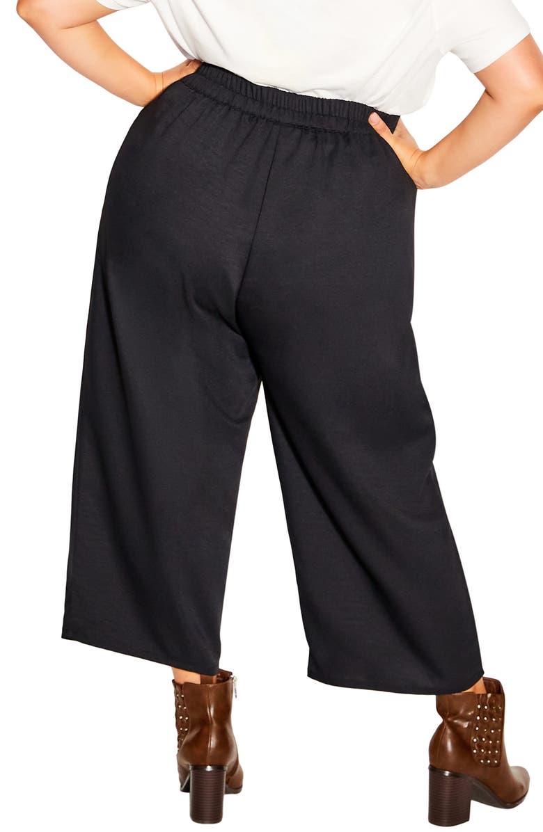 City Chic Wide Crop Leg Pants, Alternate, color,