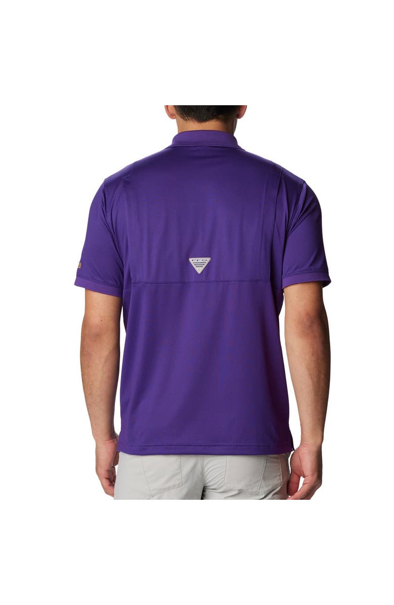 Columbia Men's Columbia Purple LSU Tigers PFG Tamiami Omni-Shade Polo, Alternate, color, Purple