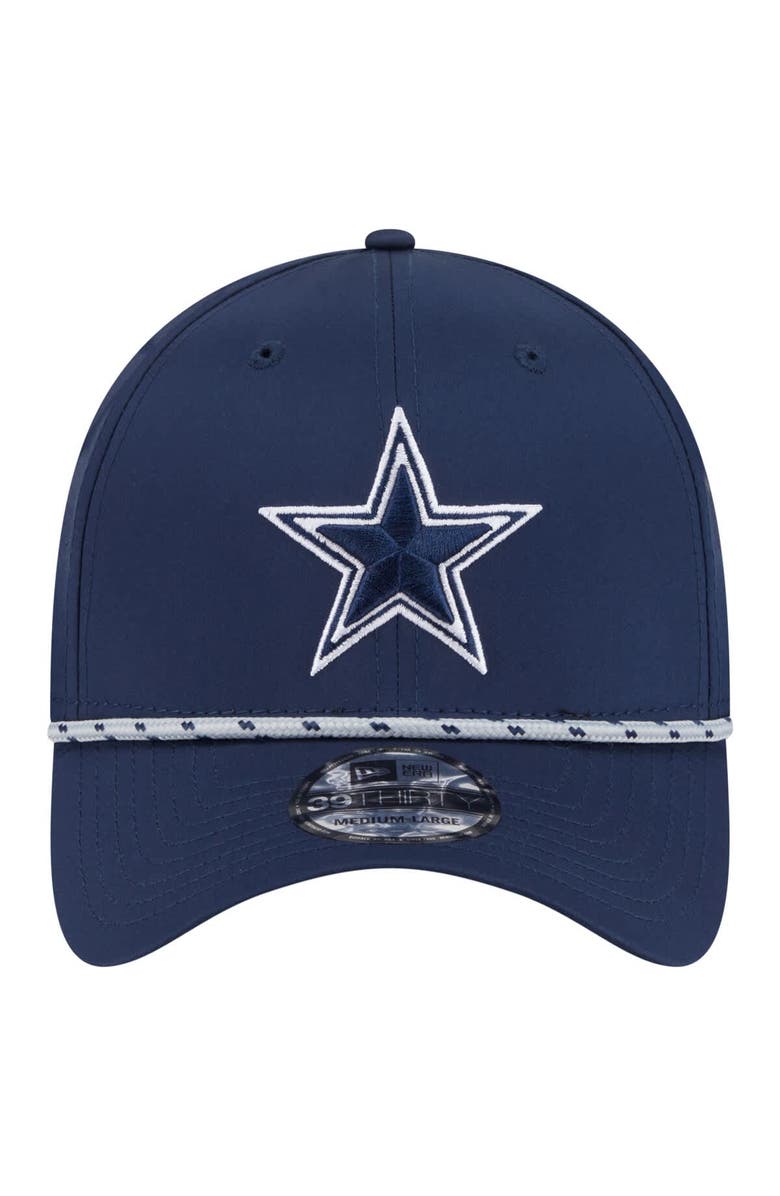 New Era Men's New Era Navy Dallas Cowboys Featherweight Poly Rope Flex 39Thirty Hat, Alternate, color, Navy