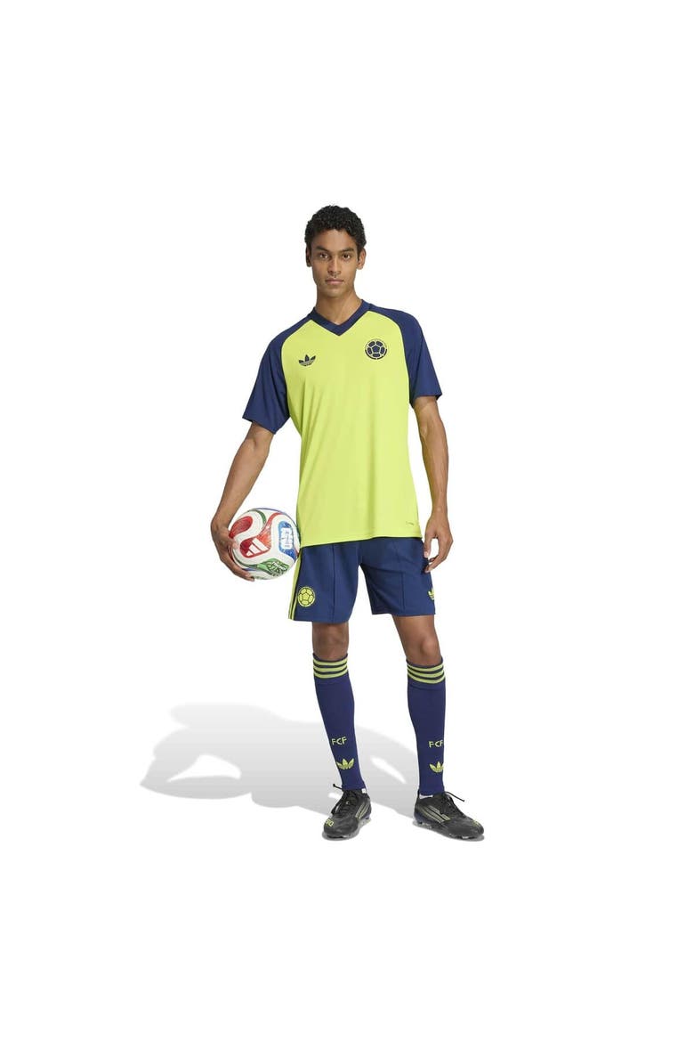 Men's adidas Yellow Colombia National Team 2026 Pre-Match Top, Alternate, color, Yellow