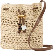 Reiss Esme Raffia Effect Mini Crossbody Bag