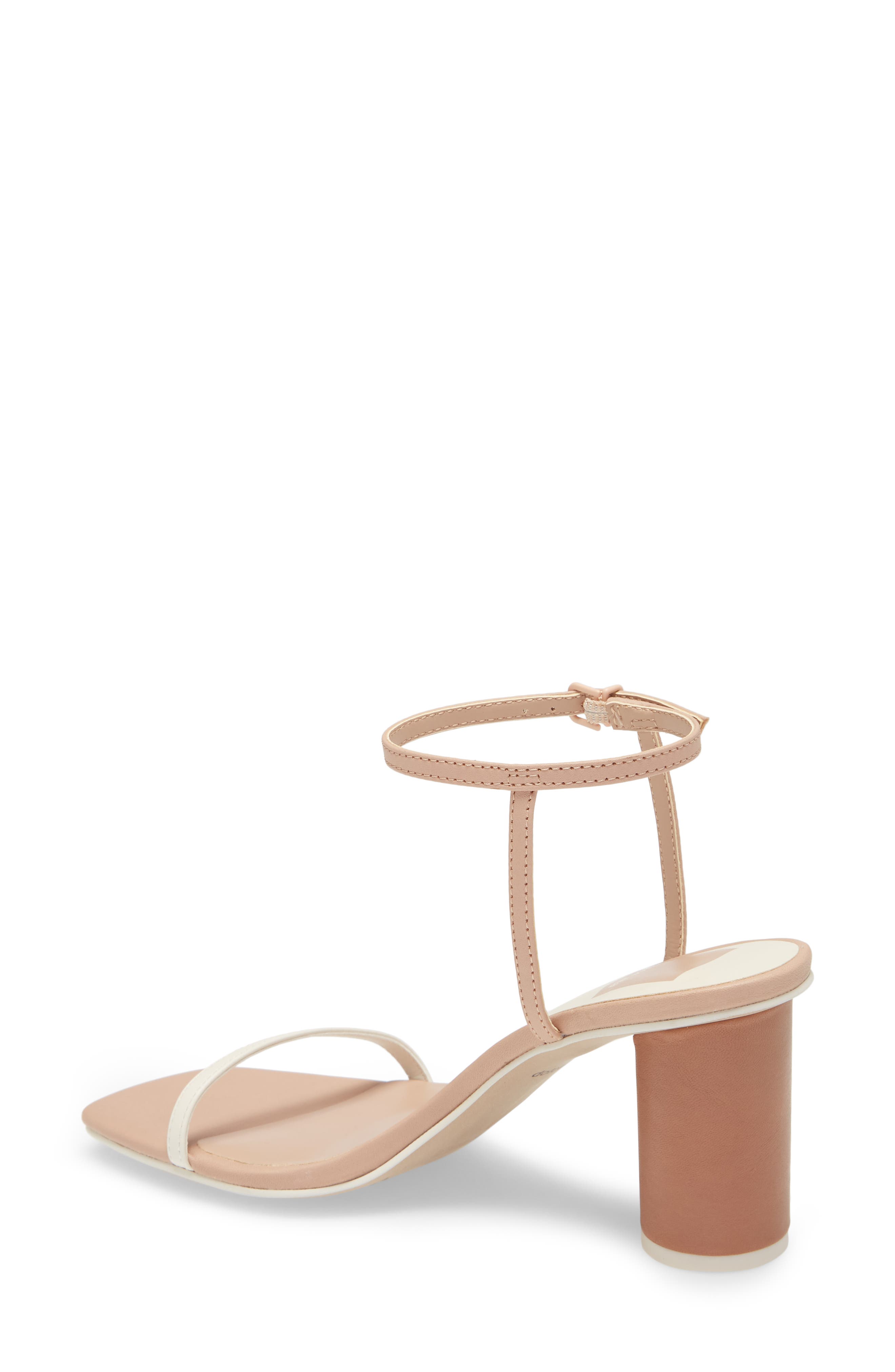 Naomey Strappy Statement Heel Sandal, Alternate, color, NUDE MULTI LEATHER