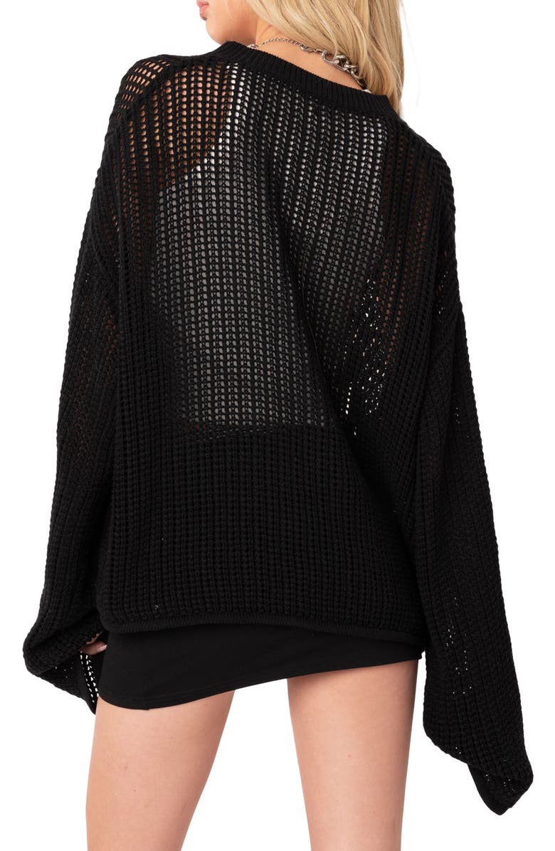 EDIKTED Seeing Stars Oversize Sweater, Alternate, color,