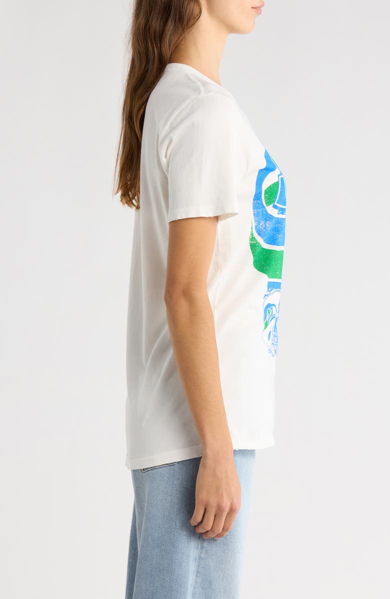 Junk Food Seahawks Elite Cotton Graphic T-Shirt, Alternate, color, Vintage White