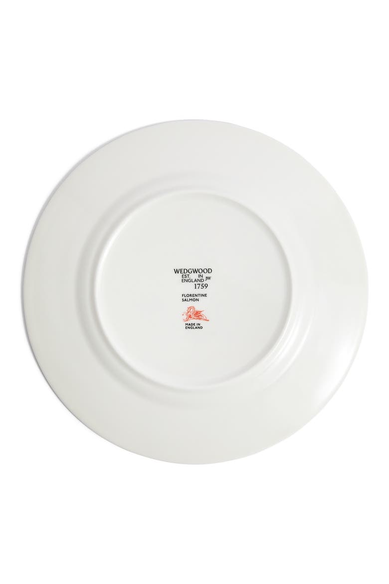 Florentine Bone China Salad Plate, Alternate, color, SALMON
