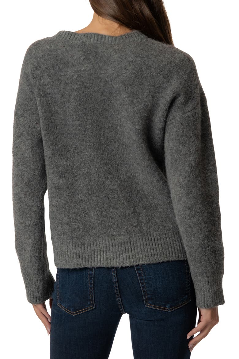 Alexa Argyle Cardigan, Alternate, color, CHARCOAL