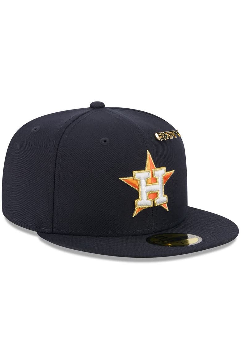 Men's New Era  Navy Houston Astros 2025 59FIFTY Day 59FIFTY Fitted Hat with Pins, Alternate, color, Navy