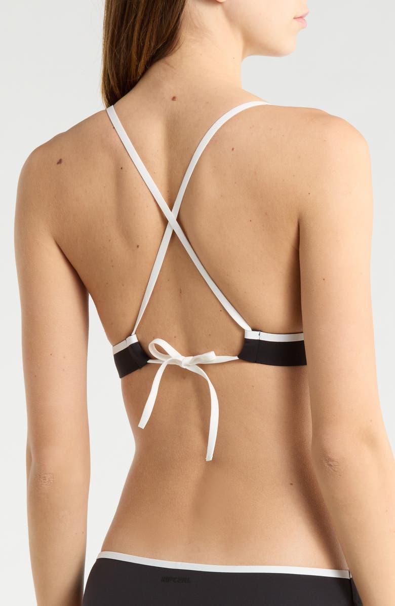 Rip Curl Mirage Fusion Bikini Top, Alternate, color, Black