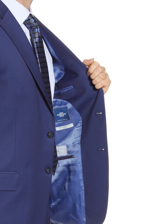 HART SCHAFFNER MARX HART SCHAFFNER MARX NEW YORK CLASSIC FIT SOLID STRETCH WOOL SUIT 