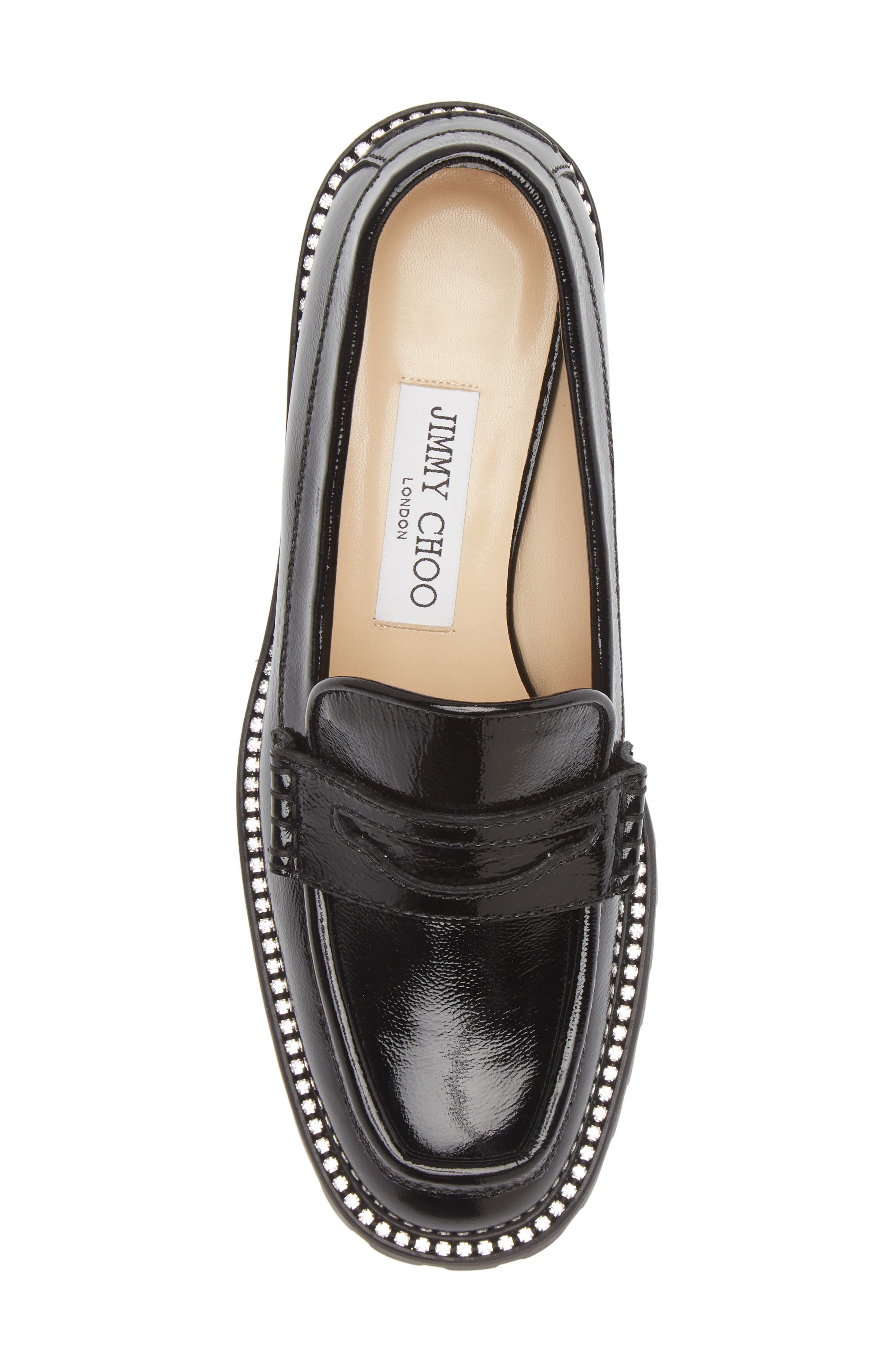Jimmy Choo Deanna Naplack Loafer, Alternate, color, Black