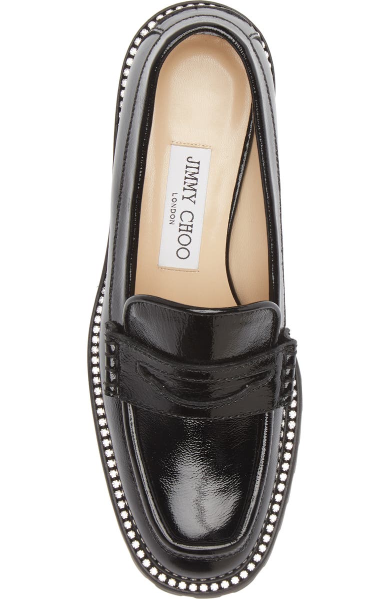 Jimmy Choo Deanna Naplack Loafer, Alternate, color, Black