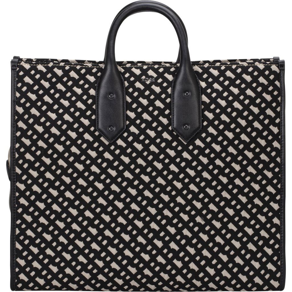 Hugo Boss Boss Sandy Monogram Tote In Blue
