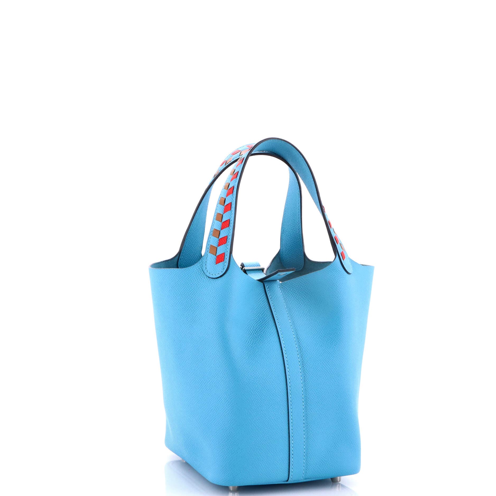 Picotin Lock Bag Tressage Epsom PM, Alternate, color, Blue