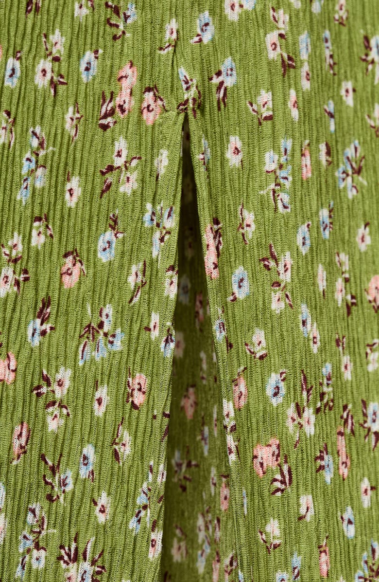 MANGO Floral Print Maternity Dress, Alternate, color, Green