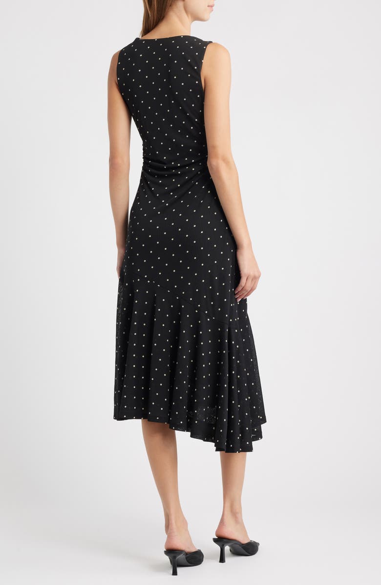 Rails Daija Polka Dot Sleeveless Asymmetric Midi Dress, Alternate, color, Polka Dots