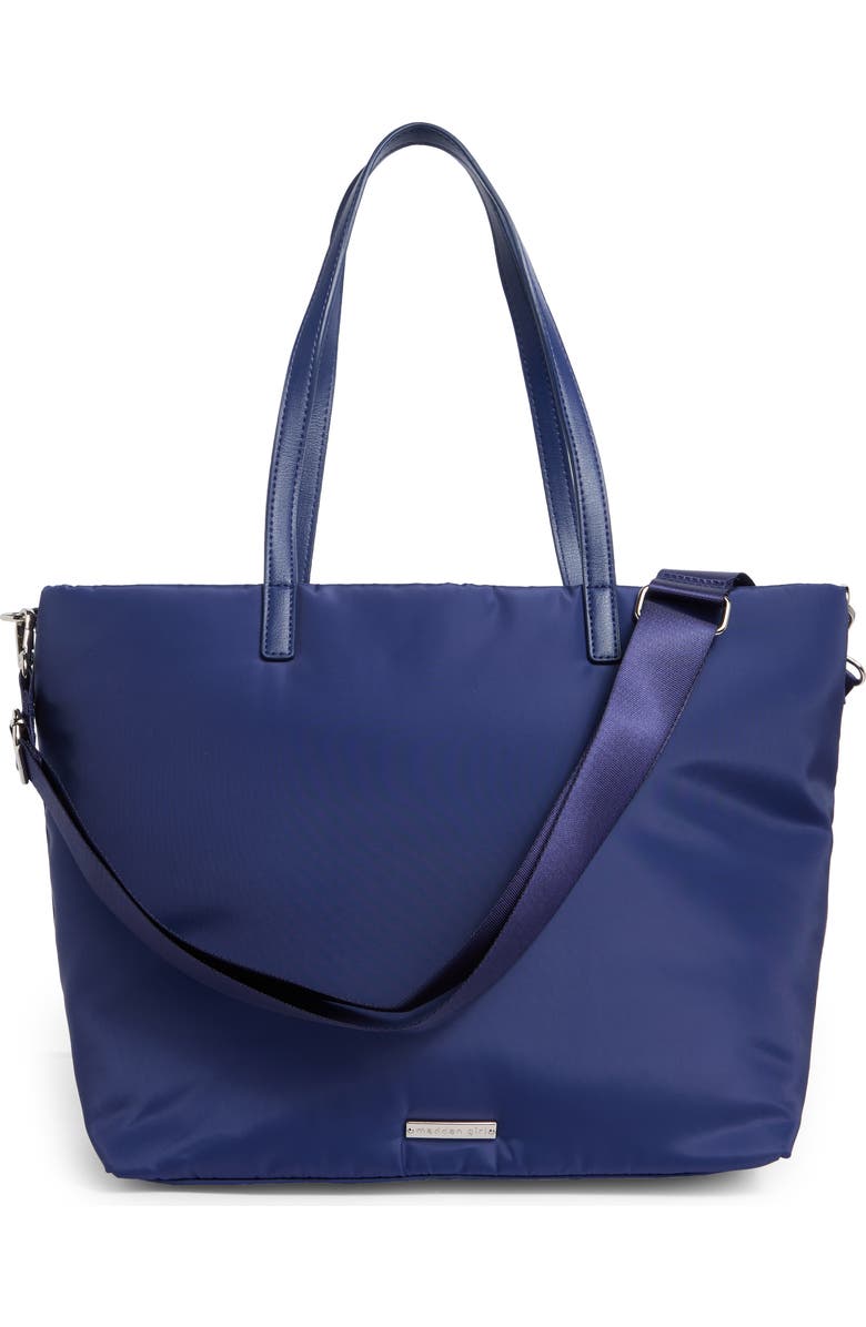 Madden Girl Recycled Polyester Tote Bag, Alternate, color, Navy