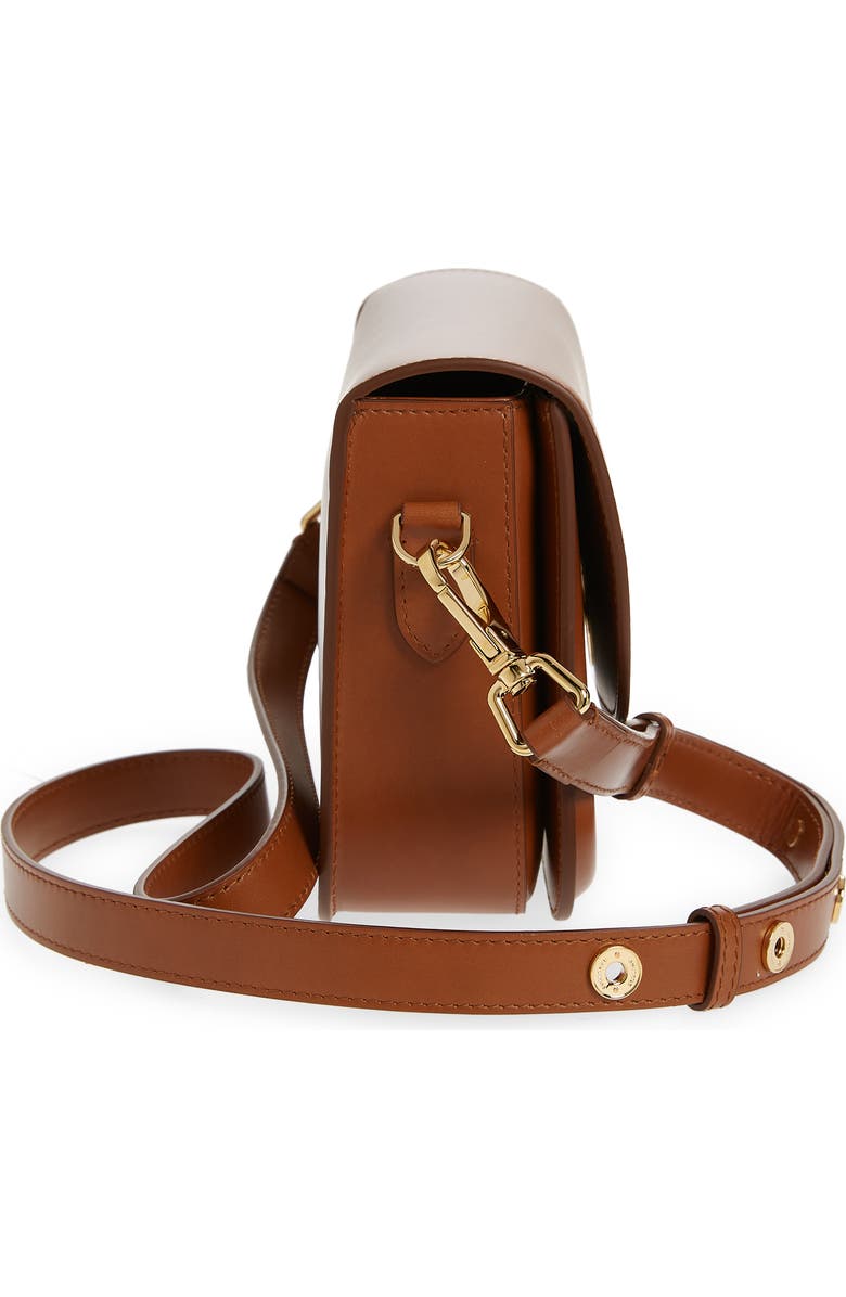 Burberry Small Note Smooth Leather Satchel, Alternate, color,