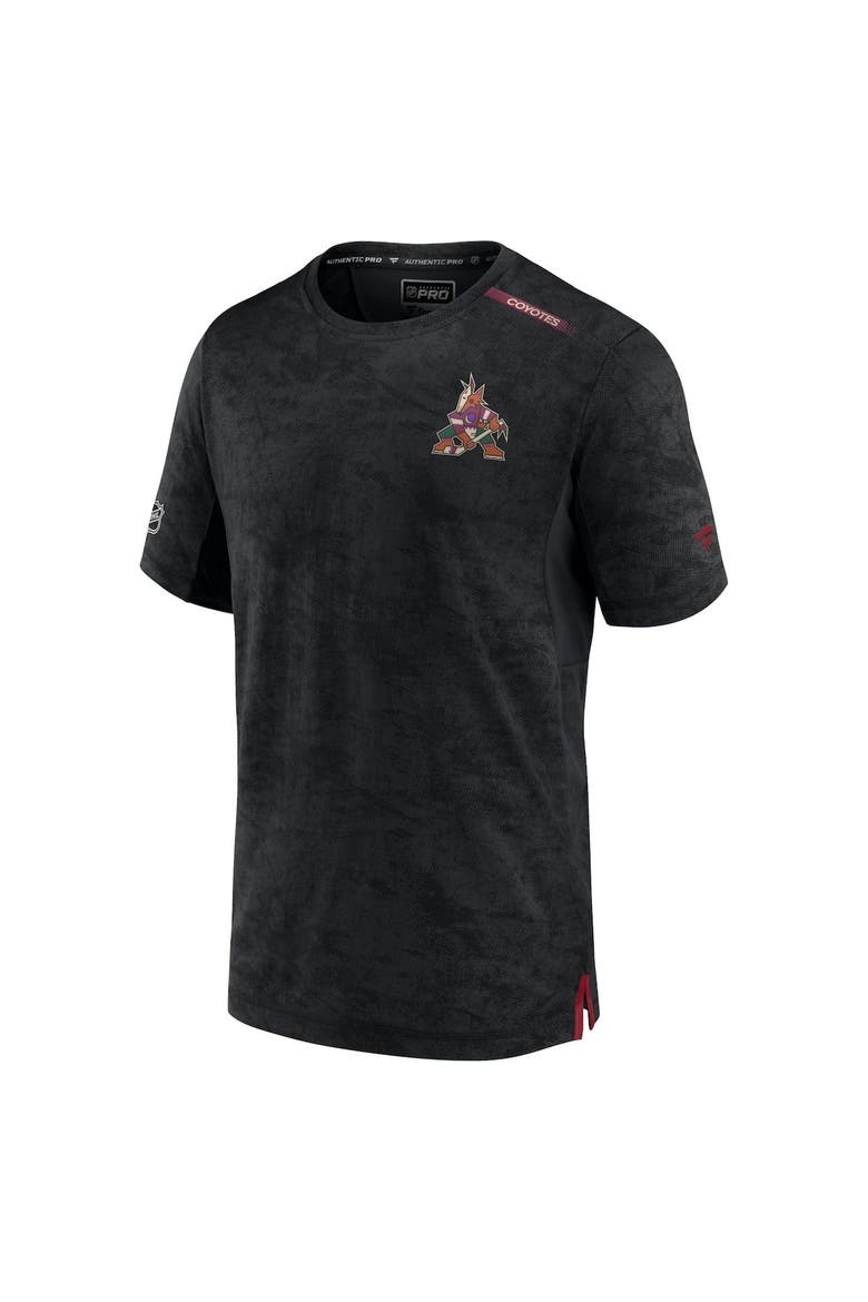 Men's Fanatics Branded Black Arizona Coyotes Authentic Pro Rink Premium Camo T-Shirt, Alternate, color, Black