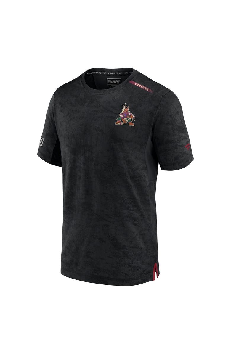 FANATICS Men's Fanatics Branded Black Arizona Coyotes Authentic Pro Rink Premium Camo T-Shirt, Alternate, color,