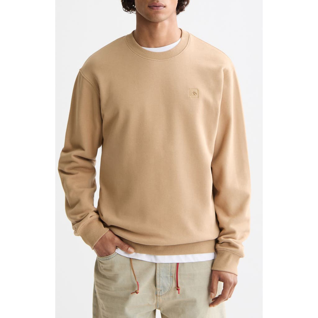 Scotch & Soda Seasonal Core Crewneck Sweatshirt In Brown