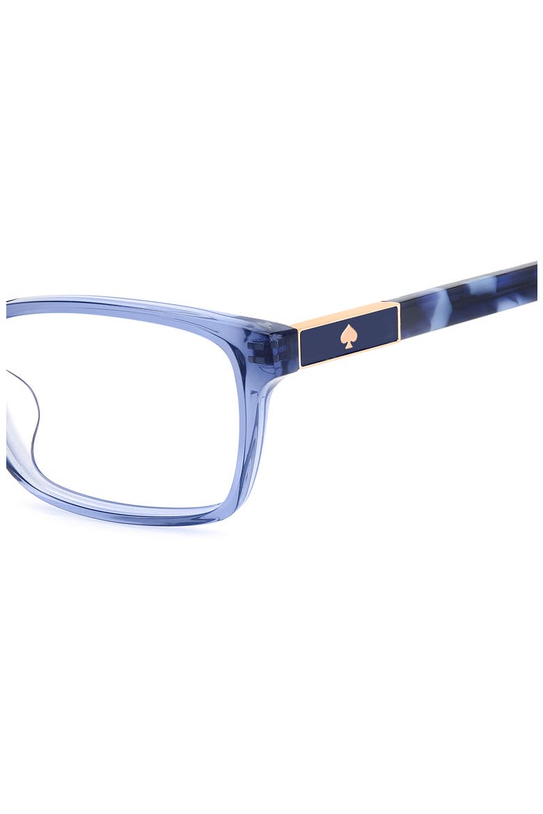 jackeline 52mm rectangular optical glasses, Alternate, color, BLUE