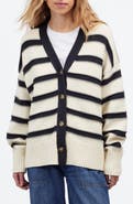 Madewell Stripe Oversize Cotton Cardigan