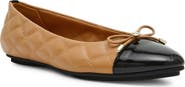 Anne Klein Luci Cap Toe Ballet Flat