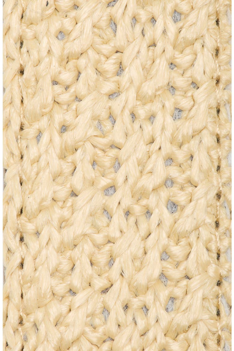 Double Buckle Faux Straw Belt, Alternate, color, NATURAL