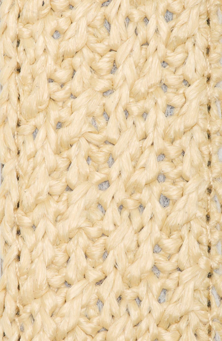 Steve Madden Double Buckle Faux Straw Belt, Alternate, color, Natural