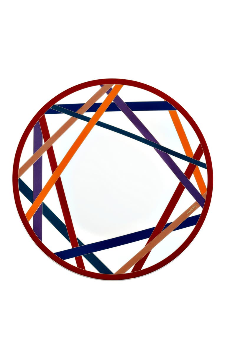 Missoni Home Tableware Charger Plate NASTRI Multicolor diam. 12.5", Main, color, Multicolor