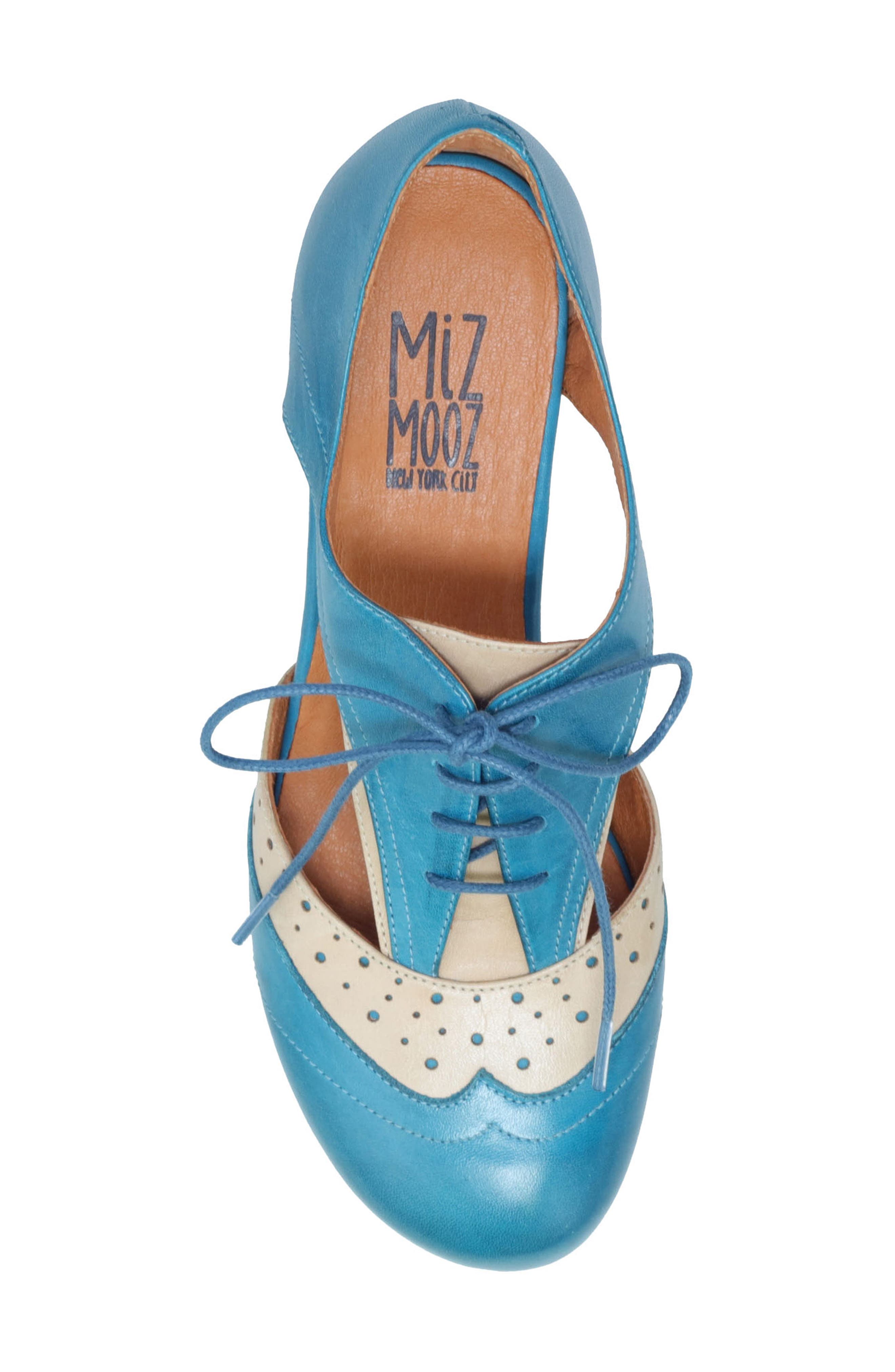 Fleur Cutout Pump, Alternate, color, MARINE/ CREAM