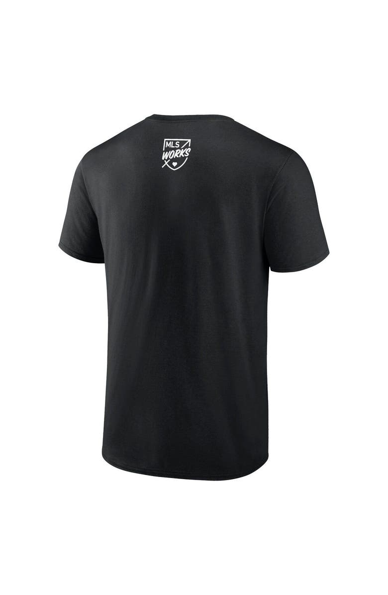 FANATICS Men's Fanatics Branded Black MLS Soccer For All T-Shirt, Alternate, color, 