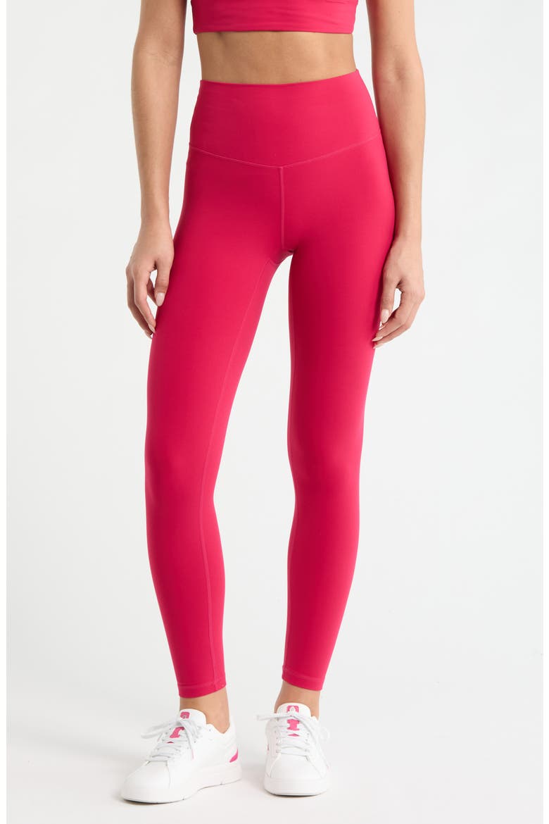 Studio Luxe High Waist 7/8 Leggings, Main, color, RED CERISE
