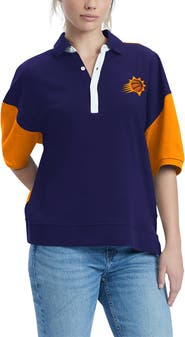TOMMY JEANS Women's Tommy Jeans Purple Phoenix Suns Taya Puff Sleeve Pique Polo Shirt