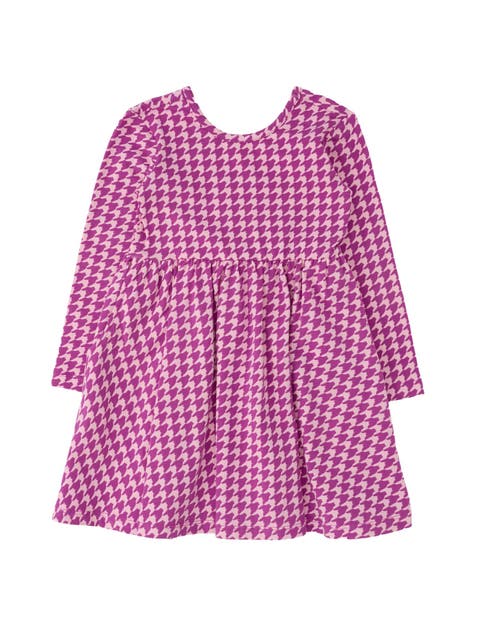 Knit Long Sleeve Twirl Dress (Little Kid))