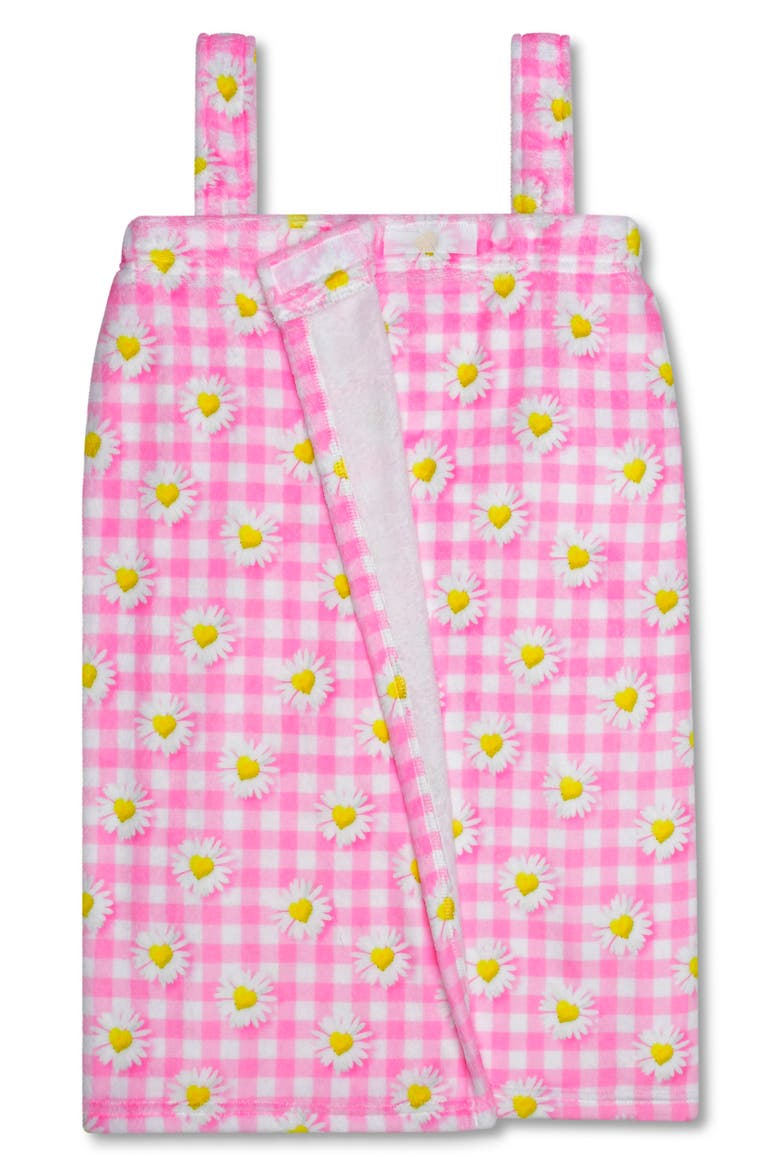Kids' Daisy Love Spa Wrap, Alternate, color, PINK MULTI