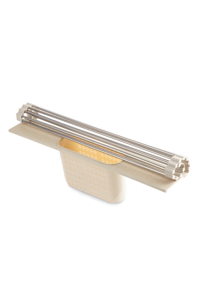 CORE KITCHEN Over the Sink Roll Up Dry Mat, Alternate, color, Fossil