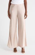 Renee C Satin Wide Leg Pants