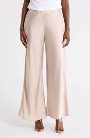 Renee C Satin Wide Leg Pants