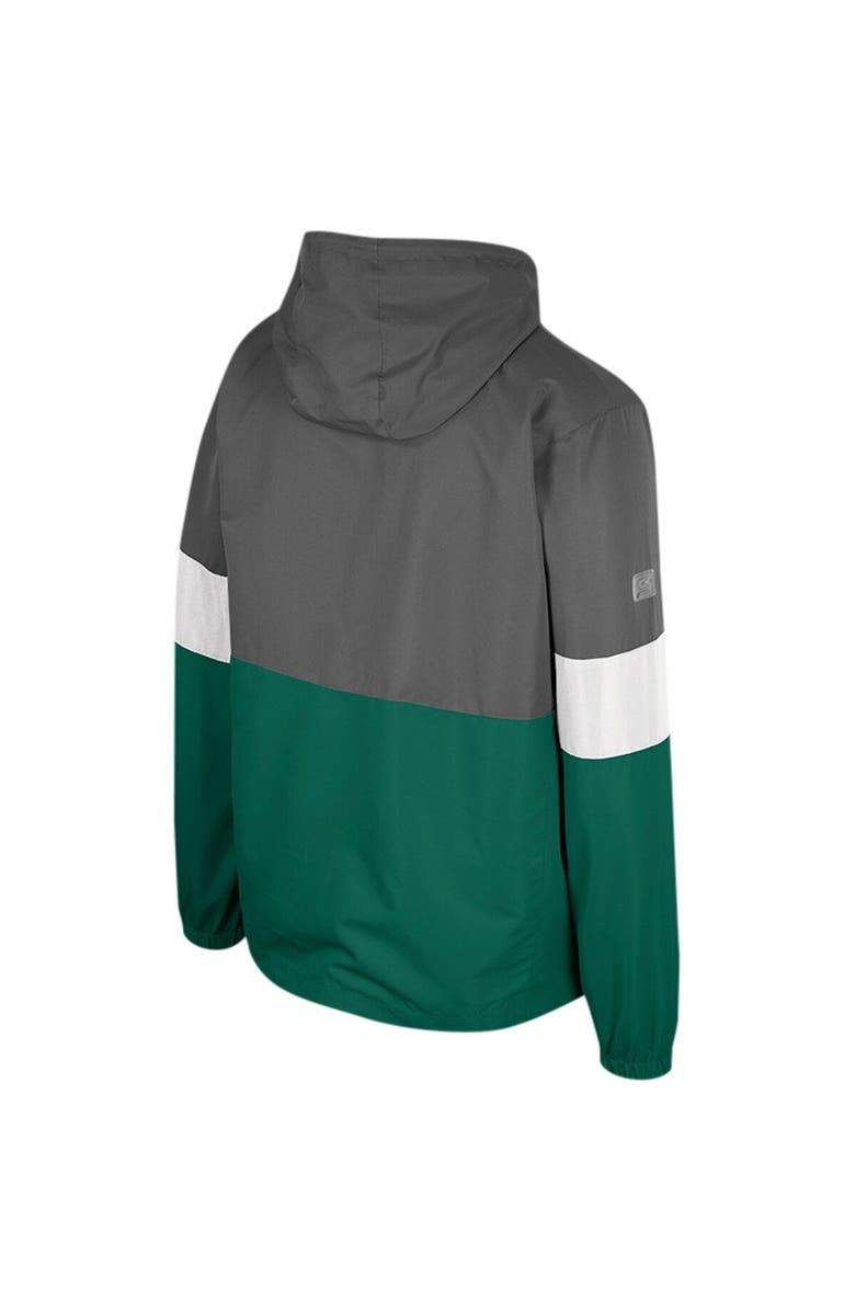 COLOSSEUM Men's Colosseum Charcoal Michigan State Spartans Miles Full-Zip Jacket, Alternate, color, Charcoal