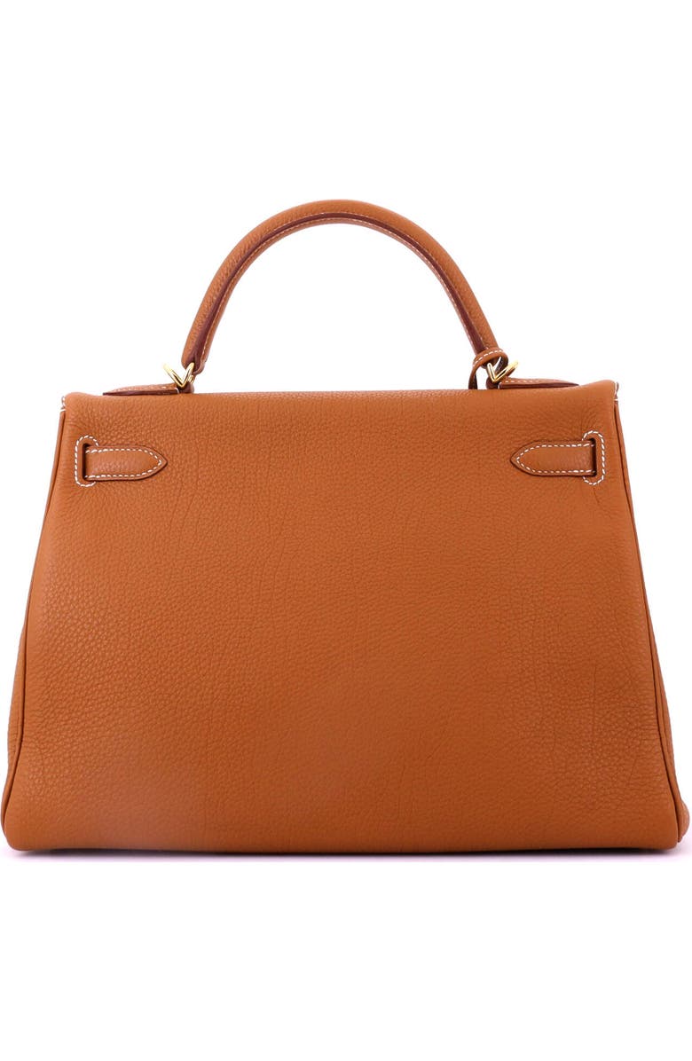 Pre-Owned Hermes Kelly Handbag Brown Togo with Gold Hardware 32, Alternate, color, Gold